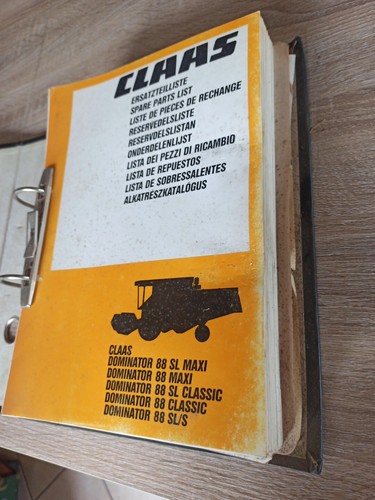 Livret piece claas dominator - piece,