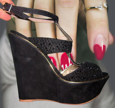 Sandales compensées noir