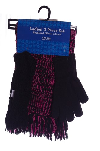 Womens pink black striped - black,