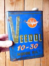 Ancien bidon d'huile veedol 10-30
