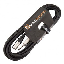 Câble XLR mâle à jack mono 6,35mm 1/4" / Audio enceinte / Câble de signal 6m