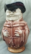 Ancien Pichet en barbotine faiencerie Onnaing le moine rieur modèle 706