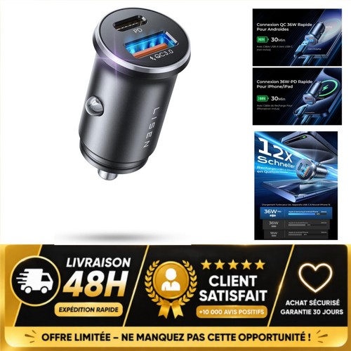 Lisen chargeur allume - lisen,