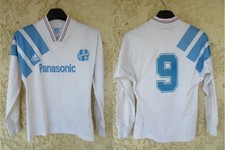 Maillot OLYMPIQUE de MARSEILLE OM 1992 ADIDAS vintage shirt JPP PAPIN n°9 XS