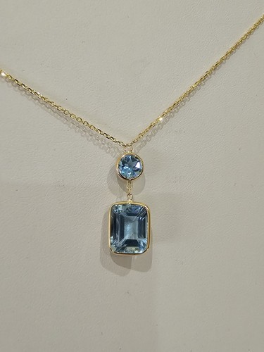 14k yellow gold necklace with - 14k,