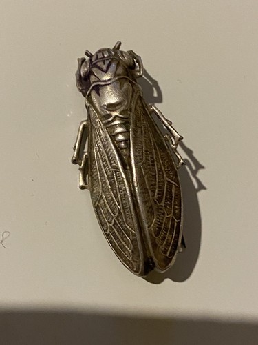 Broche cigale ancienne - broche,