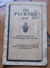 🚘Brochure Automobile 1938 PACKARD HUIT 8 Manuel Notice Catalogue Prospekt Sales
