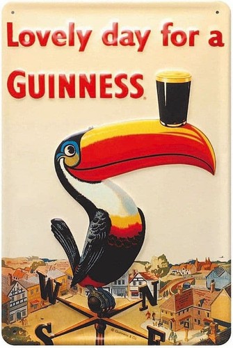 Enseigne métal guinness - enseigne,