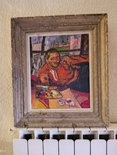 ANCIEN TABLEAU - AUTOPORTRAIT DU PEINTRE BOYER