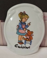 Plaque De Porte Vintage Cuisine  en porcelaine