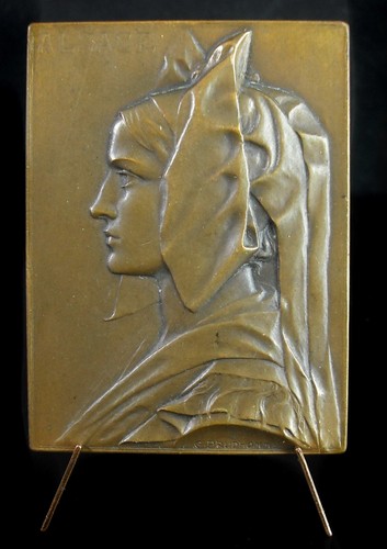 Médaille femme alsacienne - femme,