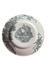 4 ASSIETTES PLATES FAIENCE DE