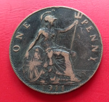 Monnaie Royaume-Uni 1 Penny 1911 Bronze KM#810 [4214]