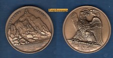 Médaille Napoléon Ier “ Bataille Du Mont-Cenis” 1807 Bronze Aigle