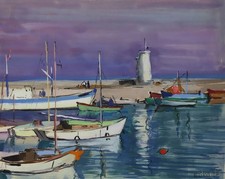 Eugène Gasnier (1910-1998) (31) - gouache - paysage