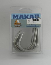Addya A705ssma10/0-10 Makau Aiguille Oeil Biggame Crochet Sz 10/0 Inox 10CT