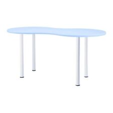 Ikéa Bureau Table Cacahuette Plateau blanc et pieds rouges en très bon état !