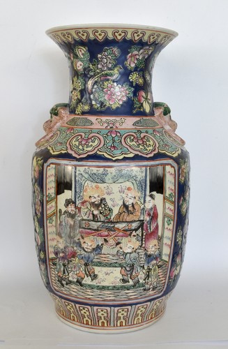 Grand vase canton famille - vase,
