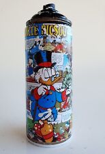 SPACO signed  ONCLE PICSOU bombe AEROSOL  graffiti pop STREET ART donald scrooge