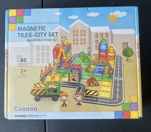 Magnetic tiles city set - tiles-city,