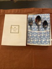 Coffret Christofle 3 Couverts En Métal Argenté Pour Enfant 