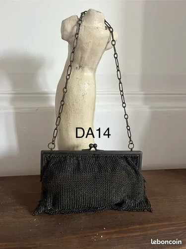 Bourse minaudière ancienne - , en