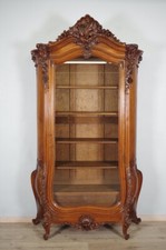 Bibliothèque style Louis XV rocaille 1900