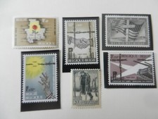lot de 6 timbres belges thème