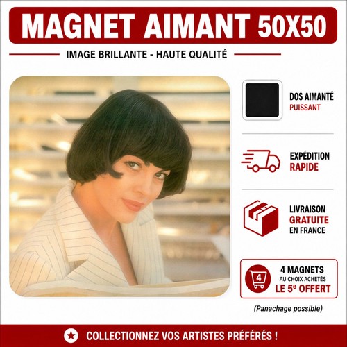 Magnet mireille mathieu 5x5 - magnet,