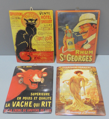 Plaques toles cartes - -4,