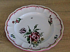 Assiettes plate en faïence de Lunéville réverbère KG
