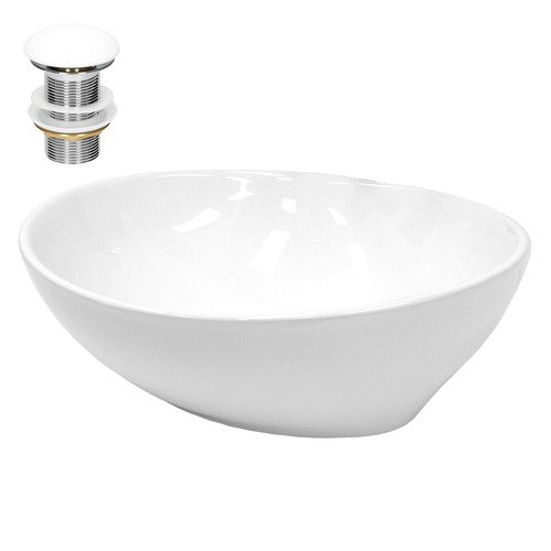 Lavabo céramique blanc sans