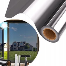 Film Fenêtre Miroir Sans Tain Occultant Autocollant 90x200cm