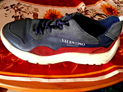 Baskets homme valentino bleu - baskets,