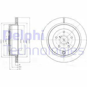Disque frein ventilé - disque, de