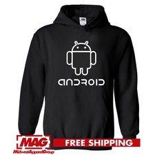 ANDROID BLACK HOODIE Logo Tech