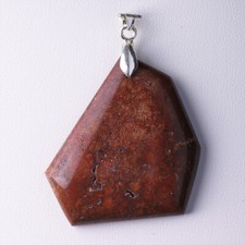 ★☆ OPALE CHOCOLAT AUVERGNE 74,22 CT - Pendentif argent - A24-133E ☆★