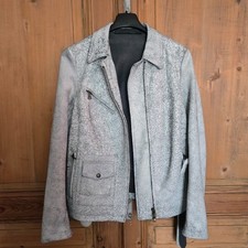 BLOUSON S.SANTORO CUIR ECAILLE - VALEUR CONSEILLE 1450 EUROS