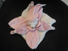 DOUDOU ET COMPAGNIE chat ours plat blanc pétale rose COLLECTOR