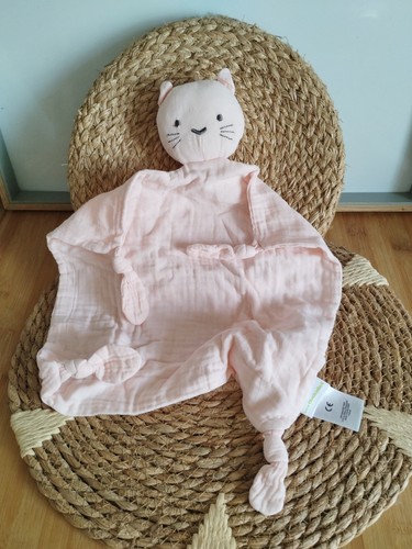 Doudou plat chat rose - , lange