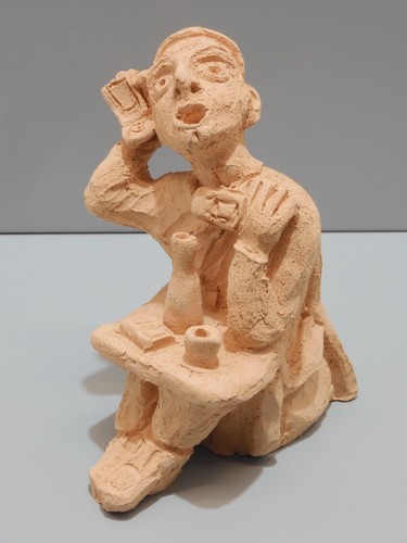 Sculpture terre cuite art - terre,