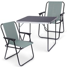Table de camping pliante avec 2 chaises pliantes table de jardin voyage