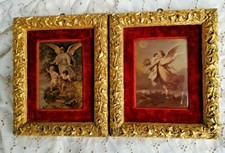 paire de tableaux religieux