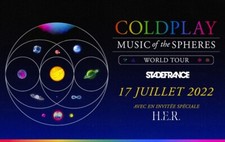 2 places Coldplay - Pelouse - le 17 juillet au Stade de France - Paris