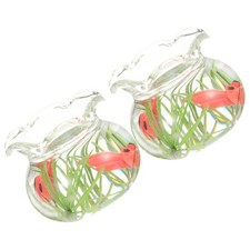 2 Pcs Vivier A Poisson Décor