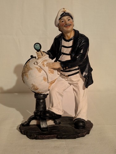 Statuette marin avec globe - statuette, de