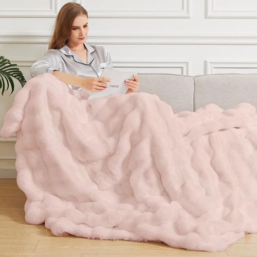 Couverture rose moelleuse - couverture,