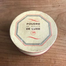 maquillage vintage N6 boîte a poudre poudre de beauté de luxe pêche clair gibbs