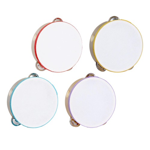 Tambourin bois cloche en - cloche,