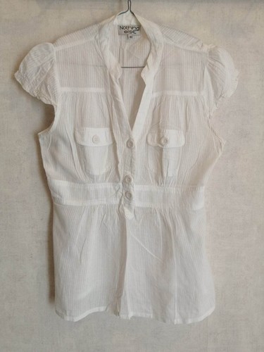 Blouse blanche coton t40 - en,